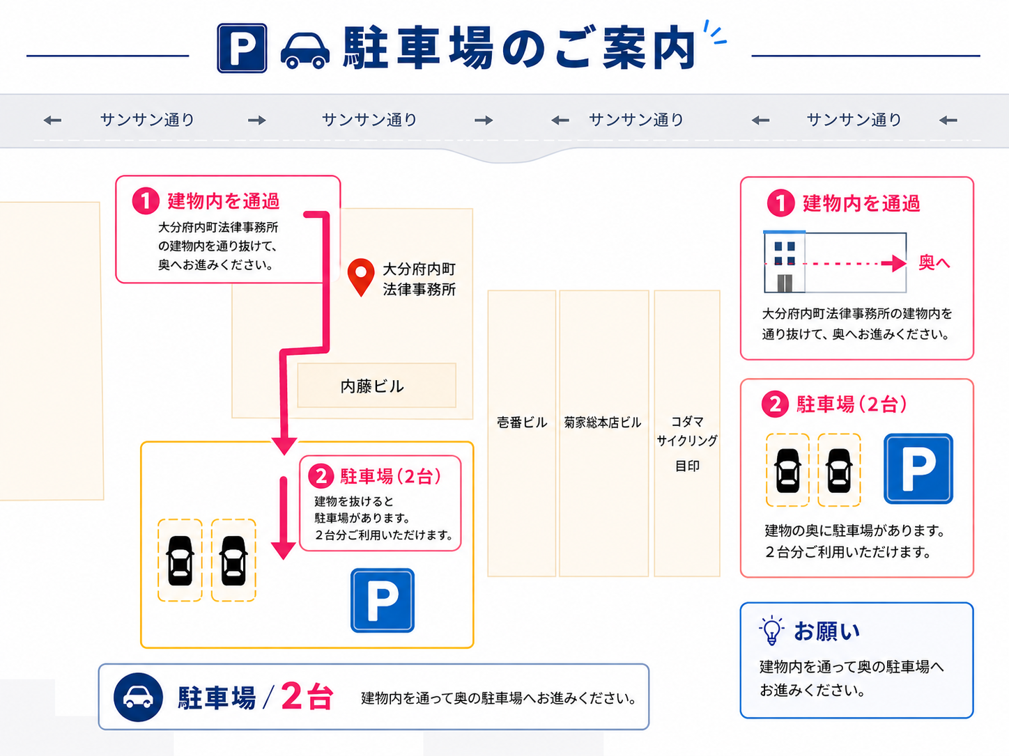 駐車場のご案内図